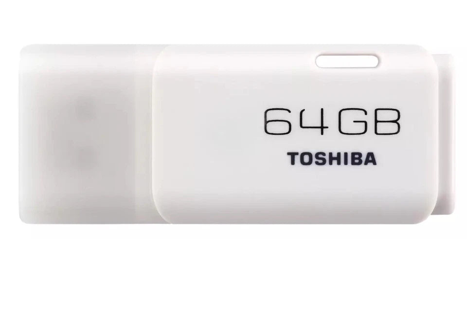 Toshiba 64GB TransMemory U202 USB2 2.0 White Flash Drive Memory Stick Pen